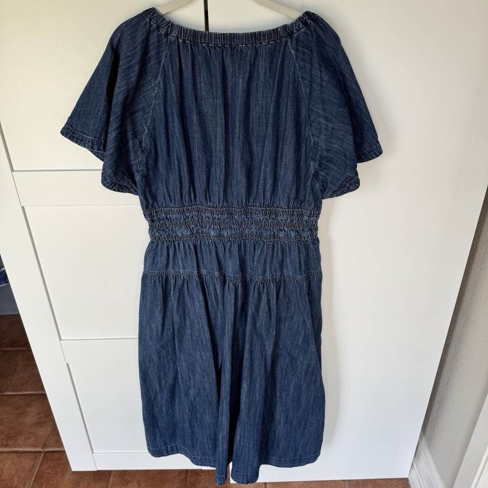 Blue Midi Denim Dress - Picture 6 of 10